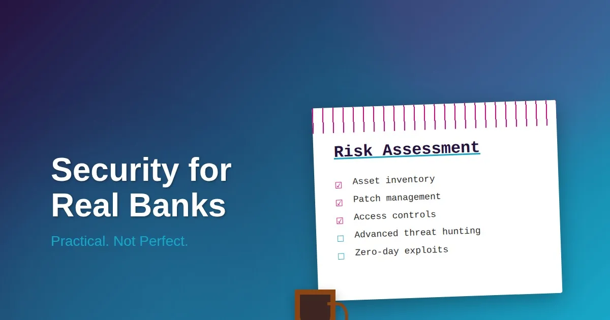 When Your Bank Examiner Says 'Risk Assessment' and You Break Out in Hives